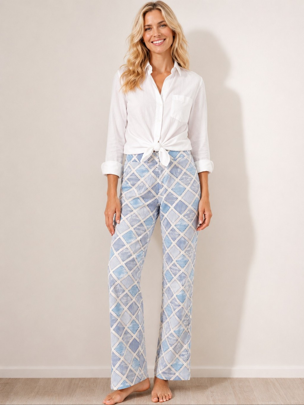 J. Mclaughlin Catalina Cloth Bowie Straight Leg Pants, Pull On, Medium